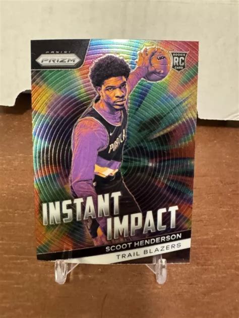 2023 24 PANINI PRIZM 9 Scoot Henderson Instant Impact RC Rookie Trail