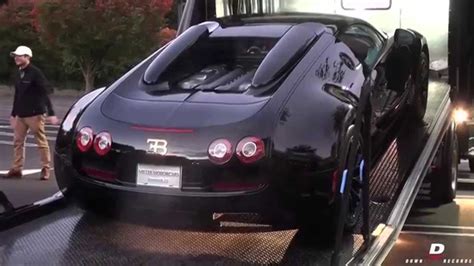 Unloading Black Bess Bugatti Veyron Grand Sport Vitesse Youtube