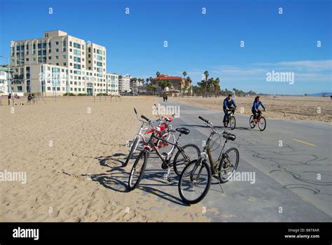 Cycle Track Santa Monica Beach Santa Monica Los Angeles California