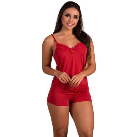 Baby Doll Lizzie Vermelho Lumarie Lingerie E Pijamas Compre Online Loja Virtual Uselumarie