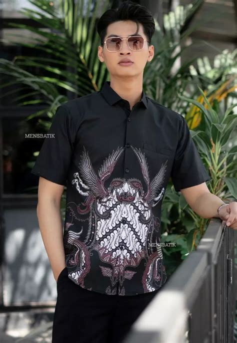 Jual MENSBATIK Mensbatik Sundararekha II Kemeja Batik Slimfit Pria