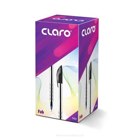 Claro Fab PP Pen 0 7 Mm Blue 50 Pieces Per Box Murex Trading LLC