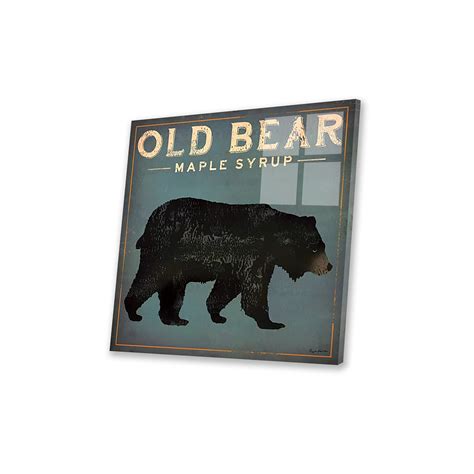 Millwood Pines Old Bear Maple Syrup By Unframed Graphic Art Wayfair