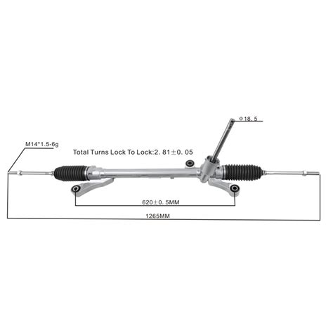 LHD Manual Steering Rack CN153A500AA Power Steering Racks