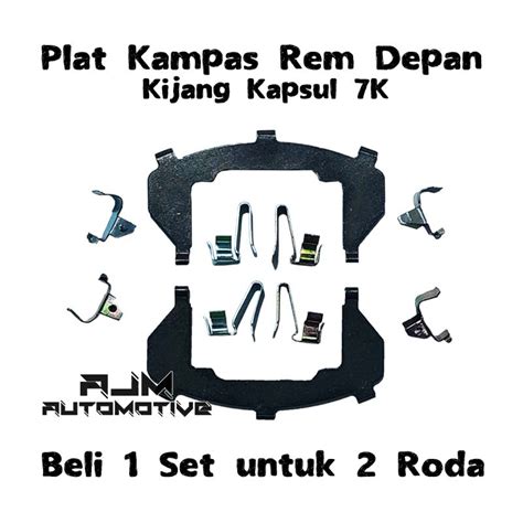 Jual Plat Brake Pad Plat Kampas Rem Depan Kijang Kapsul 7k Awet Shopee Indonesia