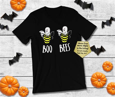 Boo Bees Funny Matching Halloween Outfit Dirty Boob For Joke Couples Halloween Shirt Plus Deep