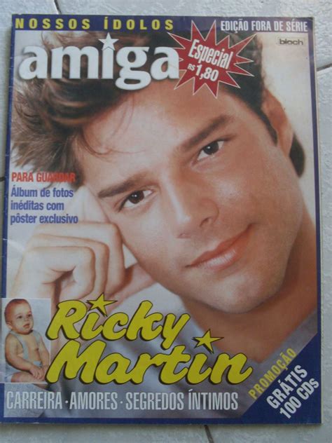 Revista Amiga Especial Anos 90 Ricky Martin Produto Vintage E