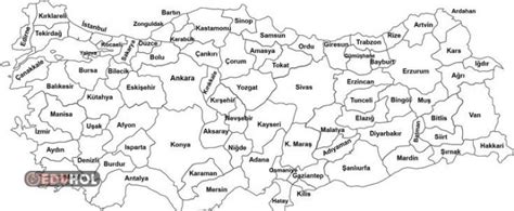 Türkiye Haritası A4 Leri Birle Eduhol Etkinlik İndir Oyun Oyna