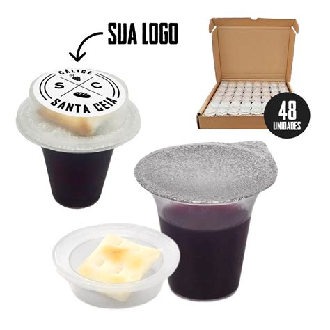 Kit C Lice Santa Ceia Personalizado Pronto Suco De Uva Integral E