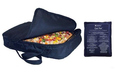 Casserole Carrier and Food Warmer with Large Dual Use Hot Cold Pack Holds up to 11x17 Casserole ...