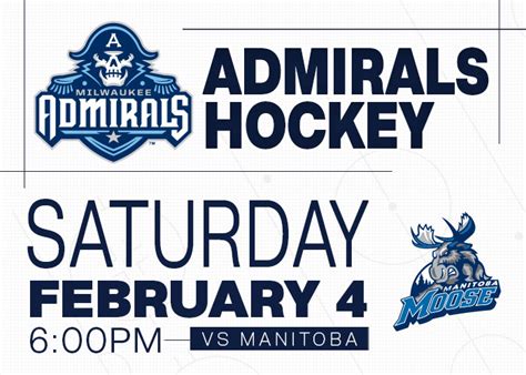 Milwaukee Admirals Vs Manitoba Moose Uw Milwaukee Panther Arena