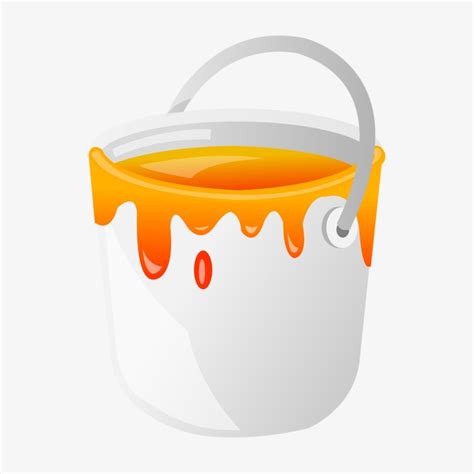 Orange Paint Bucket Clip Art