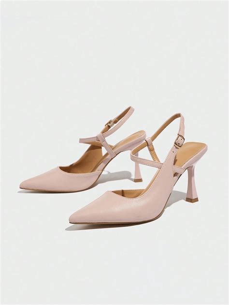 Women Nude High Heel Sandals New Spring Summer Slim Heel Pointed
