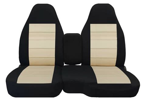 Front Set Car Seat Covers Fits Chevy S10 Truck 94 04 6040 Seat With Console Ebay