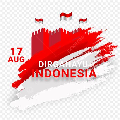 Gambar Dirgahayu Indonesia Pada 17 Agustus Dengan Kuas Bahasa