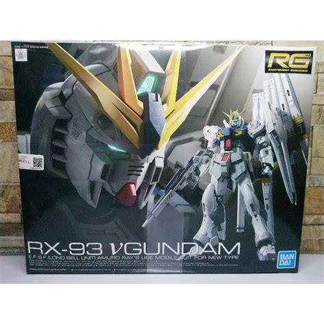 Real Grade RG Nu Gundam RX 93 V Mobile Suit Gundam Bandai Shopee