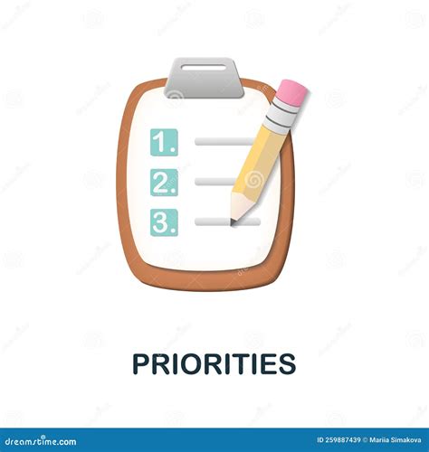 Priorities Icon 3d Illustration From Human Productivity Collection