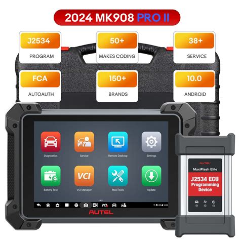 Autel Maxicom Mk Pro Ii Automobile Obd Diagnostic Tablette Support