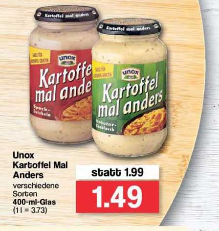 Unox Kartoffel Mal Anders Angebot Bei Famila Prospekte De