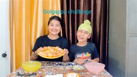 Golgappa Pani Puri Challenge Golgappa Challenge With My Son One