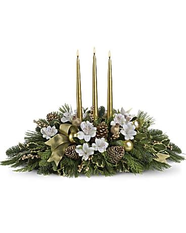 Royal Christmas Centerpiece Bouquet Teleflora