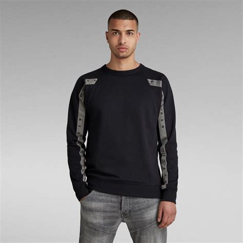 Raglan Taping Sweater Zwart G Star Raw®