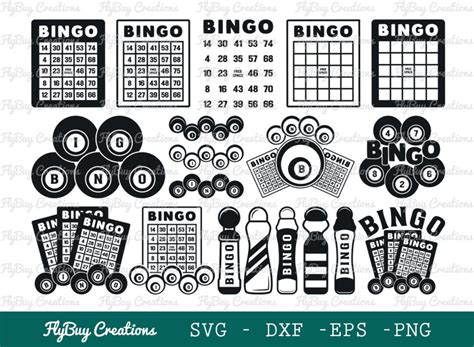 Bingo Svg Bundle Bingo Card Svg Bingo Balls Svg Bingo Dauber Svg