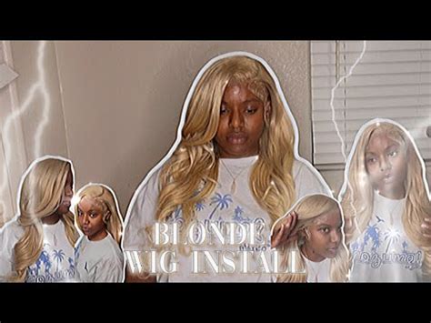 BLONDE WIG INSTALL WITH TONER YouTube