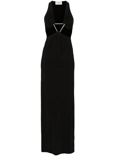 Coperni Cut Out Triangle Maxi Dress Farfetch