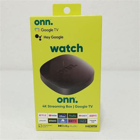 Google Media Onn Google Android Tv 4k Streaming Box With Chromecast