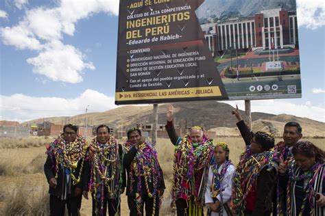 Juliaca Rector De La Uni Realizo La Colocaci N De La Primera Piedra