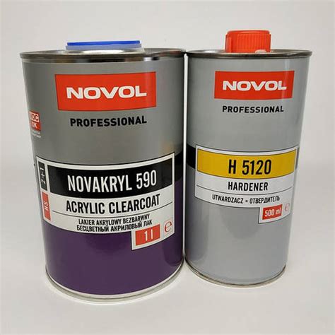 Купить Лак акриловый Novol 590 HS + отвердитель 500мл, цена 950 грн ...