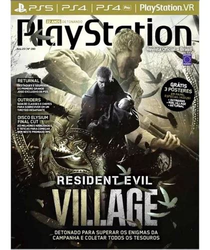 Revista Playstation Resident Evil Village Detonado N Mercadolivre