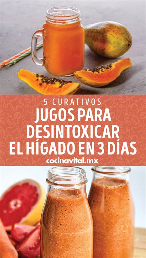 Curativos Jugos Para Desintoxicar El H Gado En D As Jugos Para