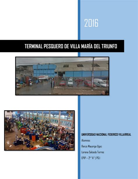 Terminal Muestreo 2016 TERMINAL PESQUERO DE VILLA MARÍA DEL TRIUNFO