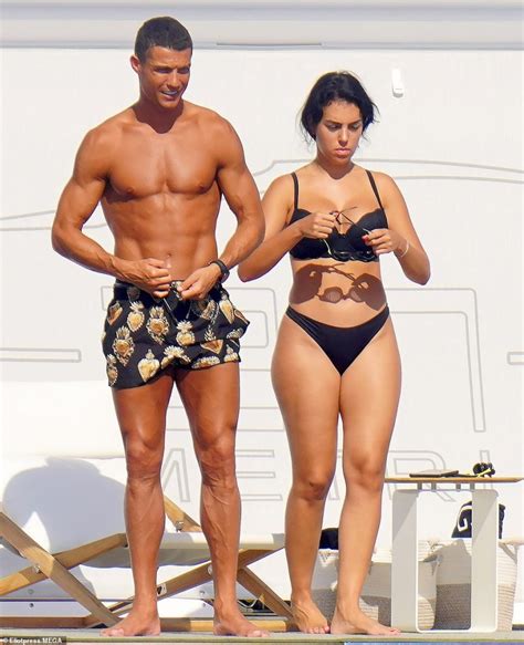 Cristiano Ronaldo And Girlfriend Georgina Rodriguez Enjoy A Swim In St