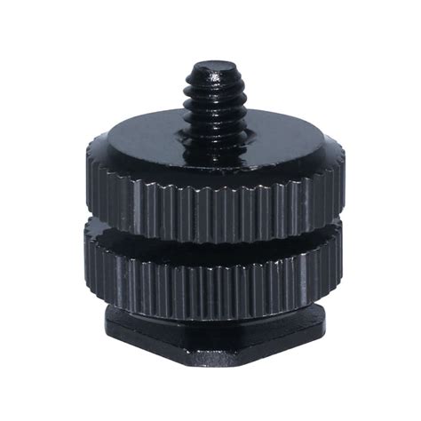 Haimni Triple Hot Shoe Mount Adapter Two Screw Brackets For Flash Dslr Cameras Microphone Audio