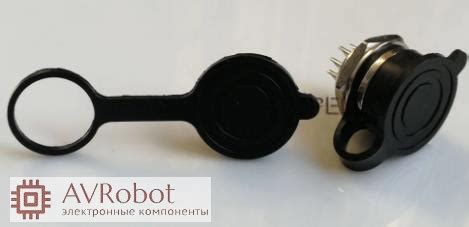 Заглушка резиновая пылезащитная на авиационный разъем GX16, диаметр ...