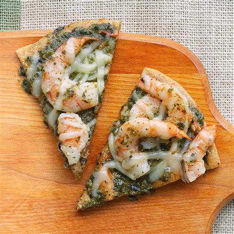 Pesto Shrimp Pizza Recipe Eatingwell