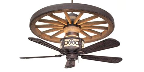 Sheridan Wagon Wheel Ceiling Fan - Rustic Lighting and Fans