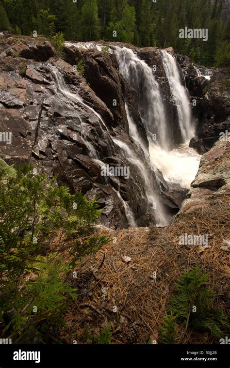 Aubrey Falls Provincial Park Algoma District Ontario Canada Stock