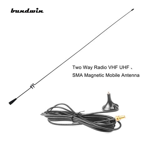 Bundwin Twee Manier Radio Vhf Uhf Sma Magnetische Mobiele Antenne Ut