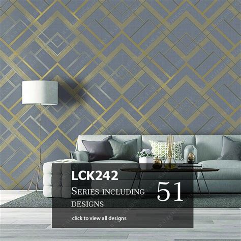 China Modern 1.06m Korean Wallpaper Geometric Catalogue For Bedroom ...