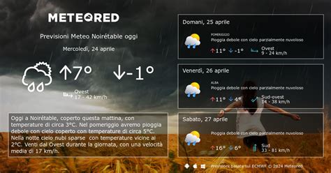 Meteo Noir Table Previsioni A Giorni Meteored