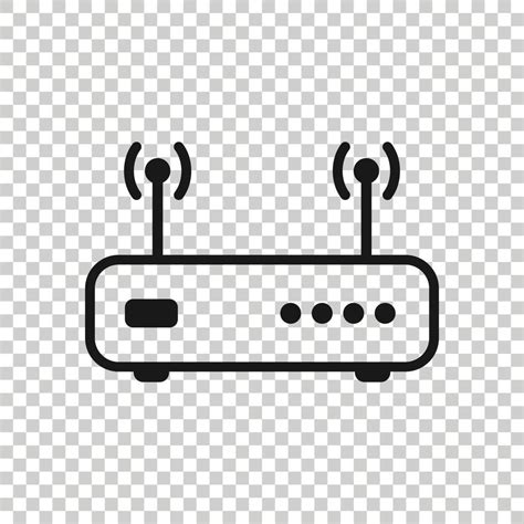 Icono De Enrutador Wifi En Estilo Plano Ilustraci N Vectorial De Banda