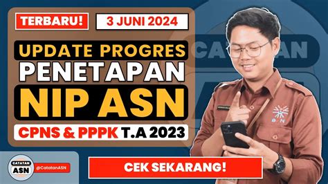 Update NIP ASN PPPK CPNS T A 2023 3 Juni 2024 Catatan ASN