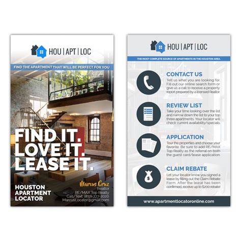 Design A Modern Edgy Fun Postcard For Hou Apartment Locator