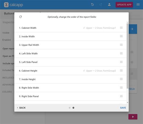 Calcapp — Feature Easily Determine What Fields To Reset Or Include In A Report