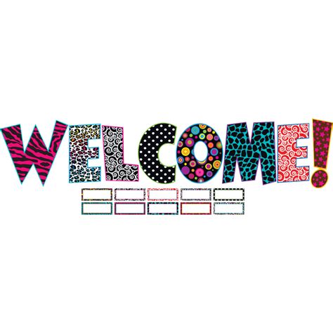 Fancy Welcome Bulletin Board Display Set Tcr5144 Teacher Created