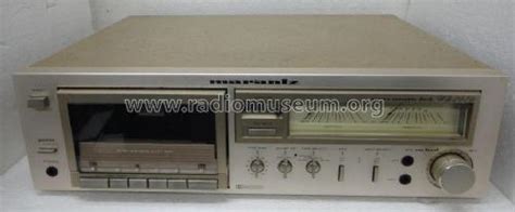 Stereo Cassette Deck Sd R Player Marantz Sound United Radiomuseum Org